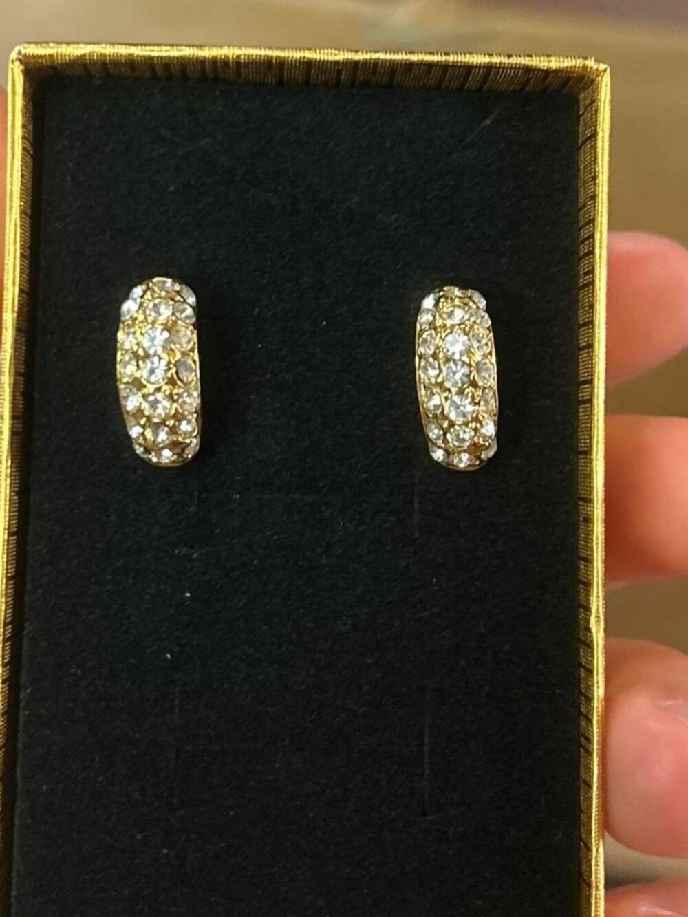 Gold and Silver Stud Earrings Costume Jewelry